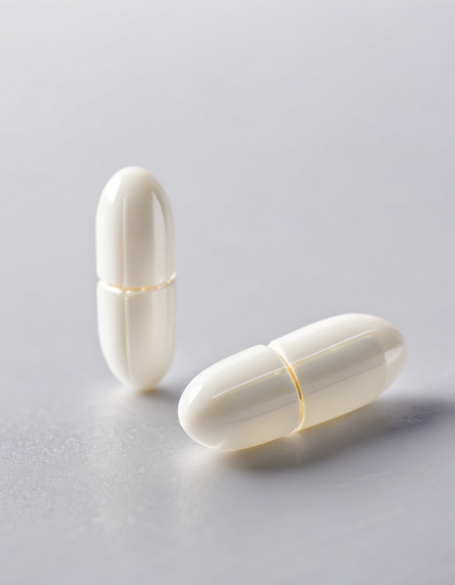 joint supplement capsule macro detail