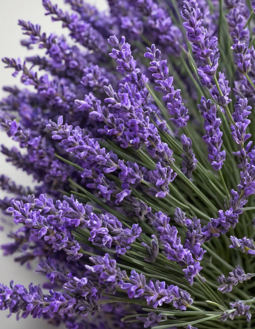 theanine capsule close-up with lavender