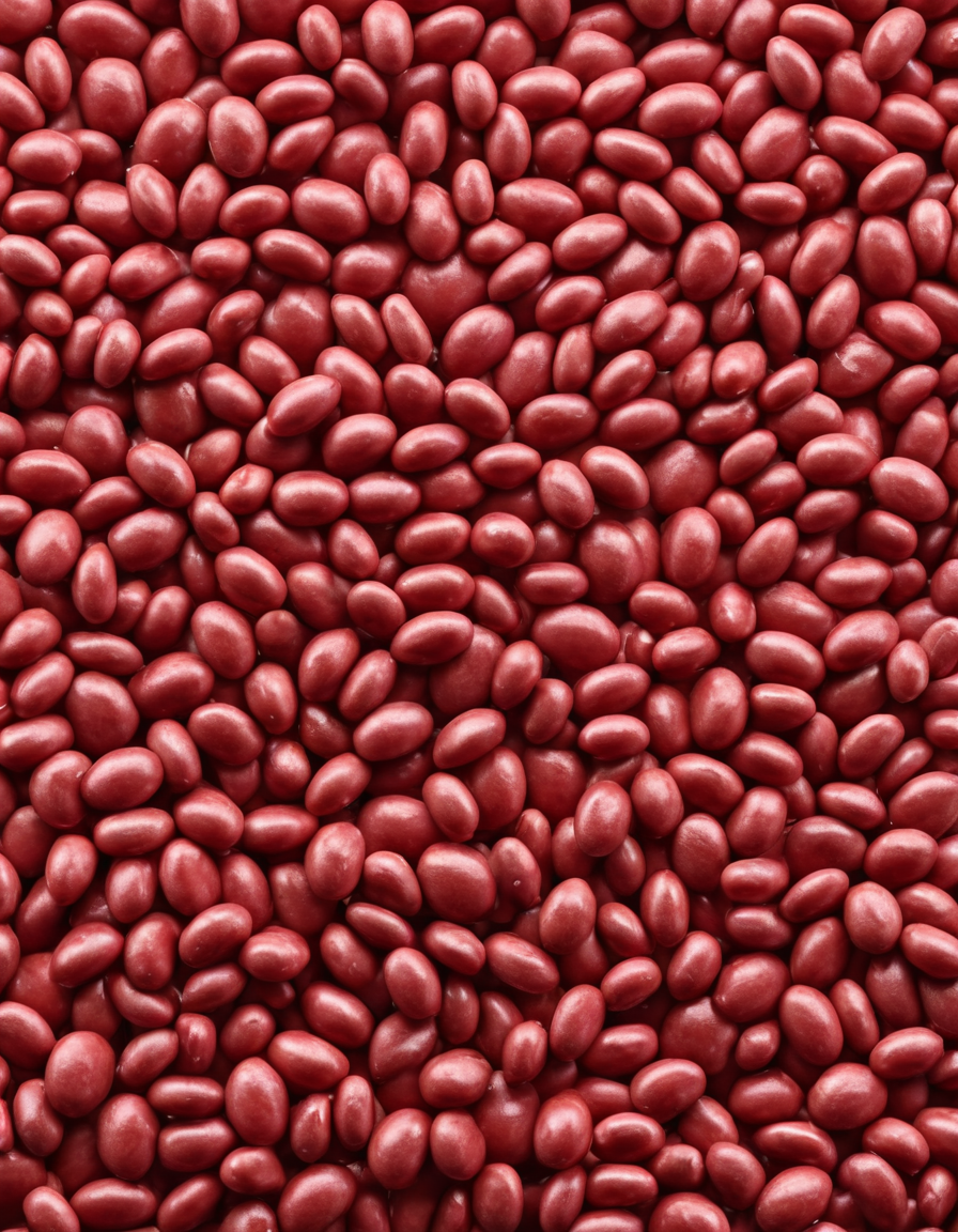 red yeast rice supplement capsules close up