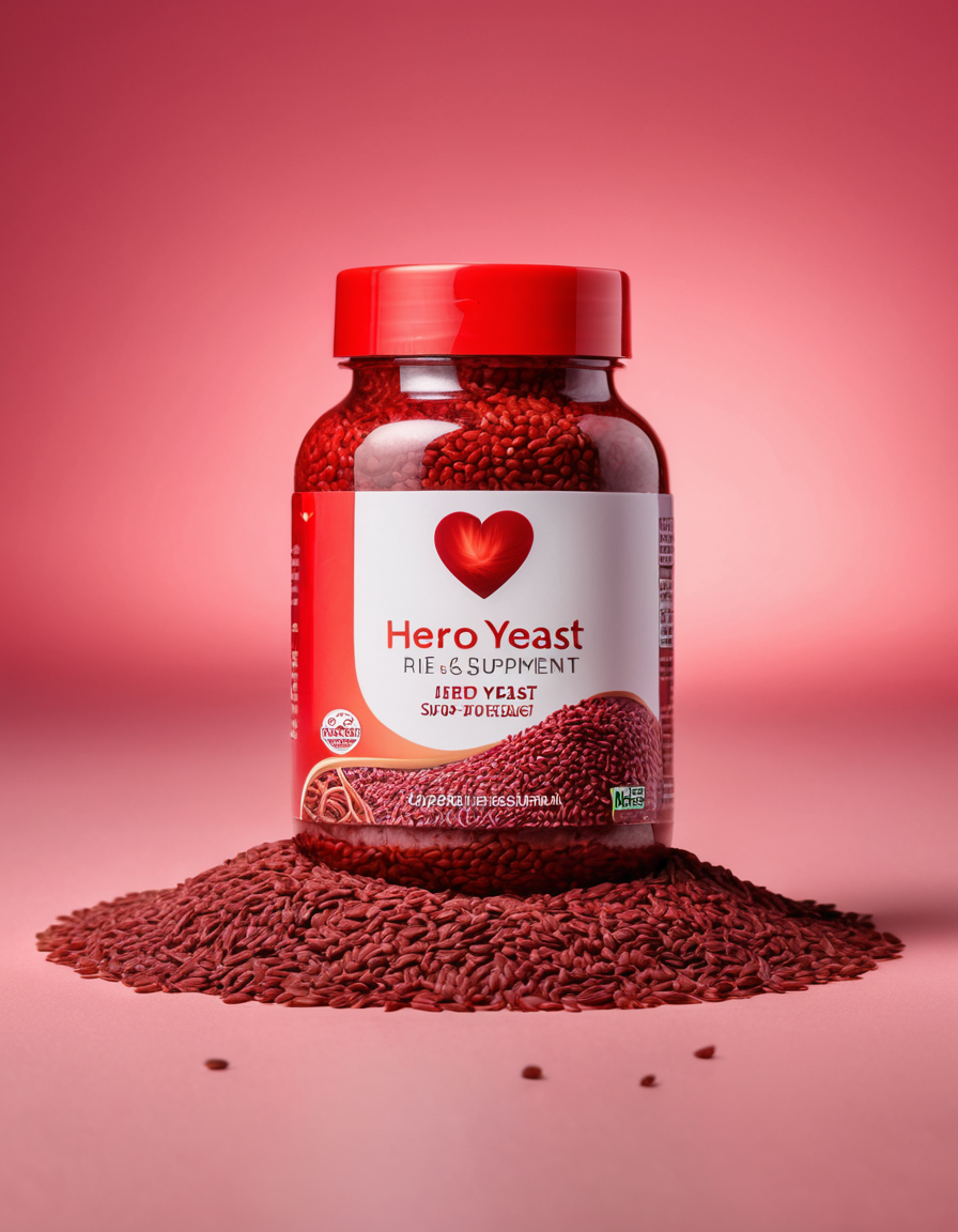 red yeast rice capsules bottle