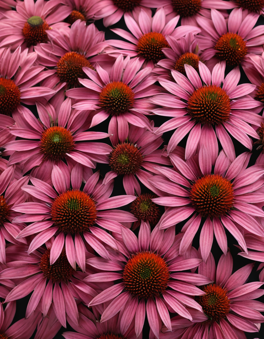 echinacea capsules and dried herb close up