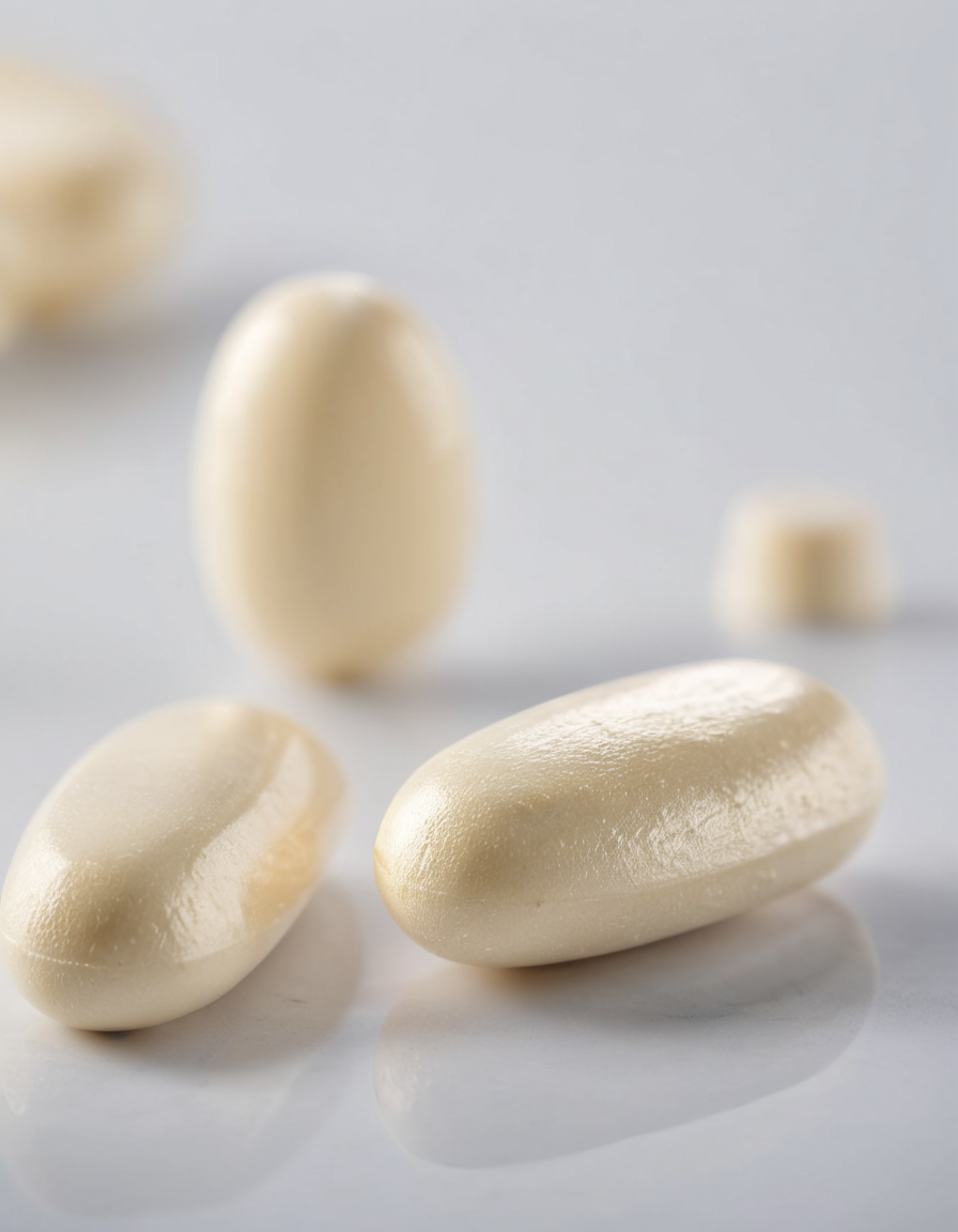boron chelated capsules bottle on clean background