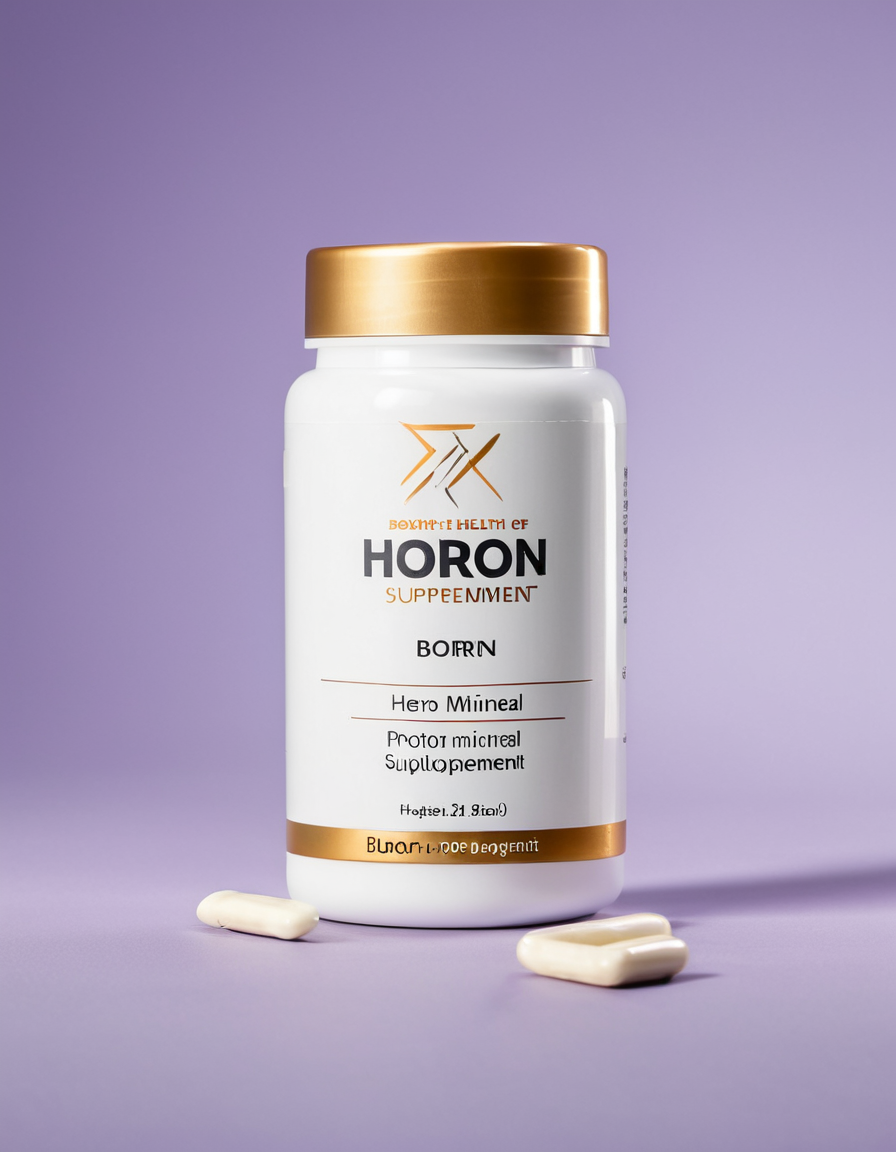 boron supplement capsules with mineral theme