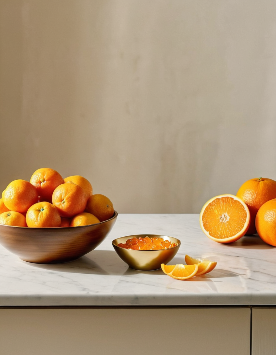 natural ingredients in a lifestyle wellness setting