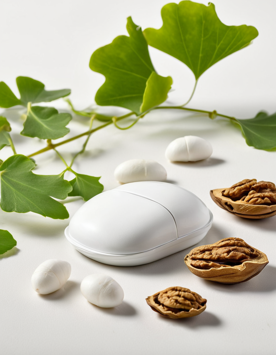 focus and memory supplements beside a notebook